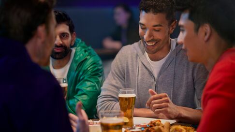 men with beer