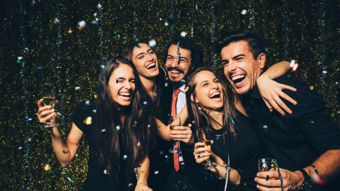 People celebrating 